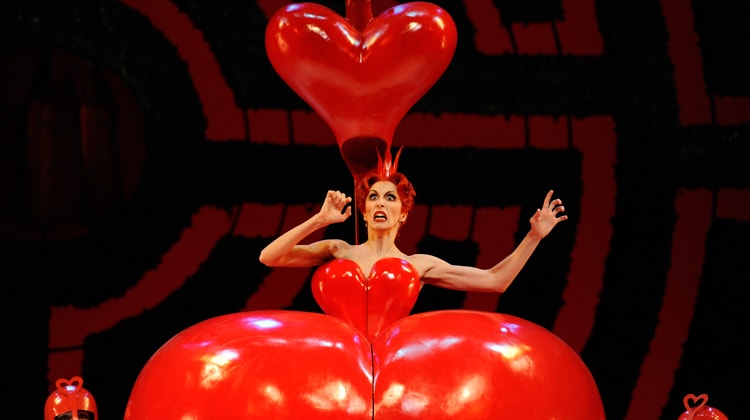 The Queen of Hearts (Christopher Wheeldon’s ballet Alice’s Adventures in Wonderland at the Royal Opera House in London).