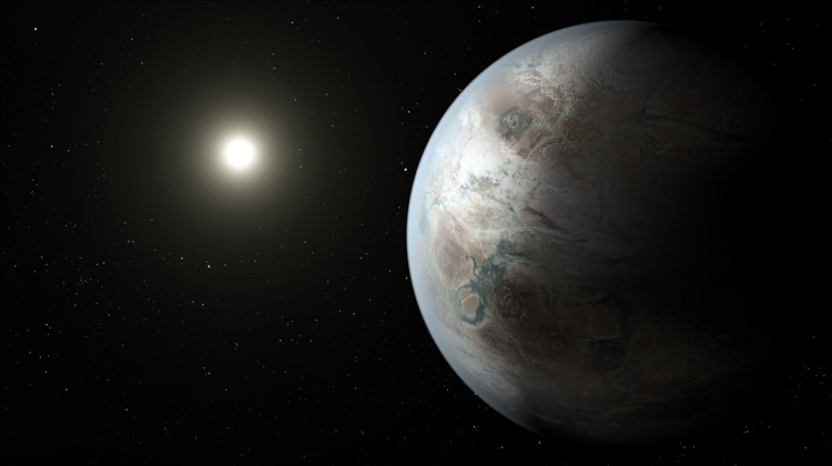 Raffigurazione artistica del pianeta Kepler 452b