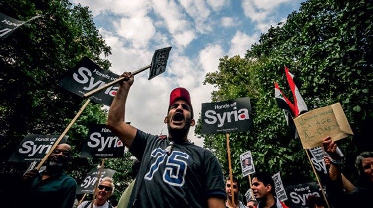 Siriani in protesta