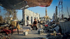Bambino durante la guerra a Gaza